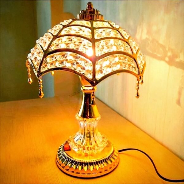 Elegant Crystal Umbrella Lamp – A Touch of Luxury and Light