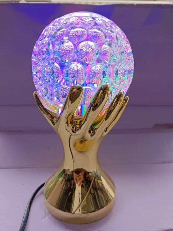 Golden Hand Crystal Glow Lamp – A Perfect Blend of Luxury and Eleganc