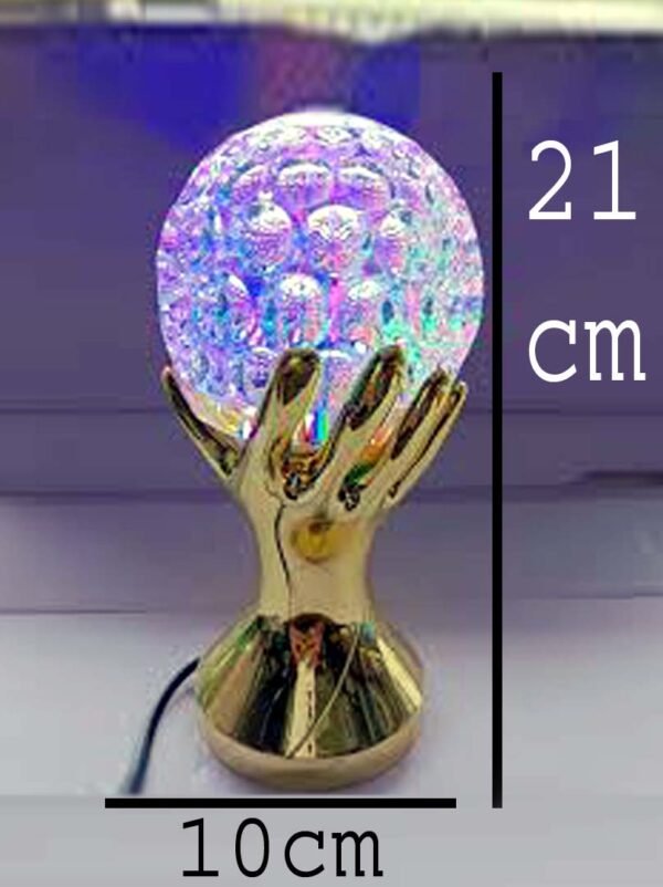 Golden Hand Crystal Glow Lamp – A Perfect Blend of Luxury and Eleganc - Image 4